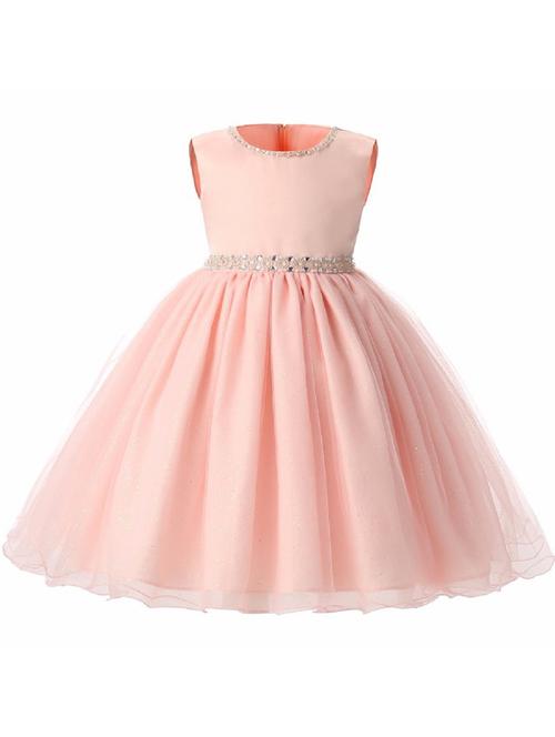 girls round neck sleeveless frock - 18517066 -  Standard Image - 0