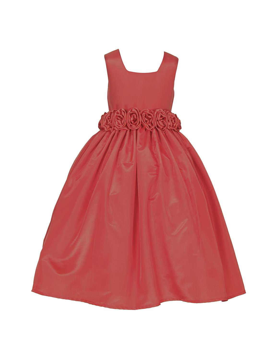girls square neck sleeveless frock