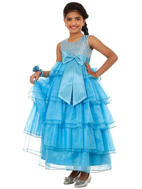 girls round neck sleeveless frock - 18517132 -  Standard Image - 0