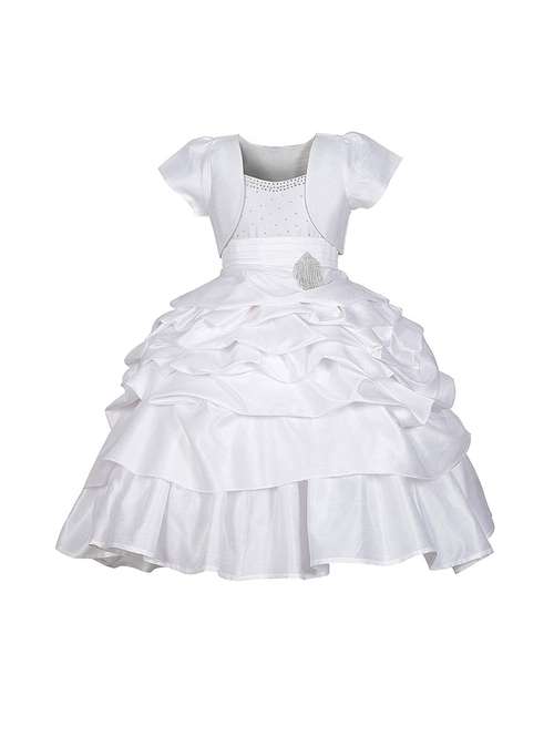 girls sweetheart neck sleeveless frock - 18517157 - Standard Image - 0