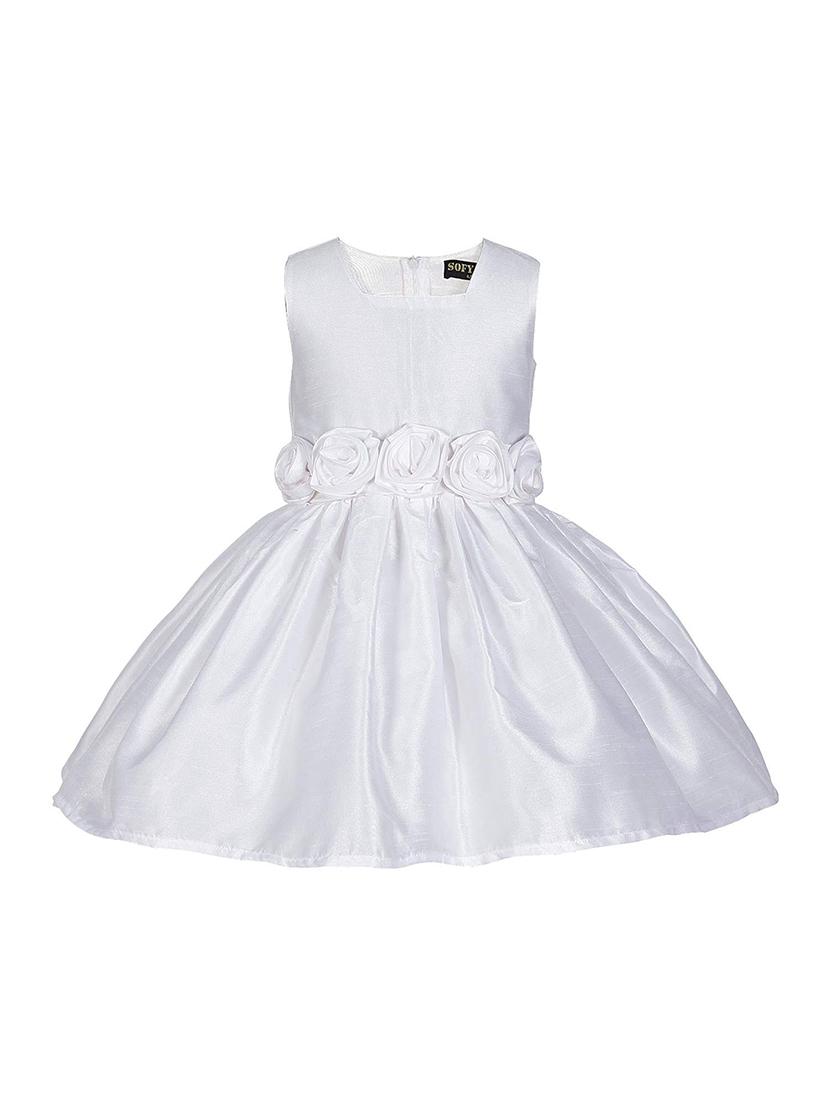 girls square neck sleeveless frock