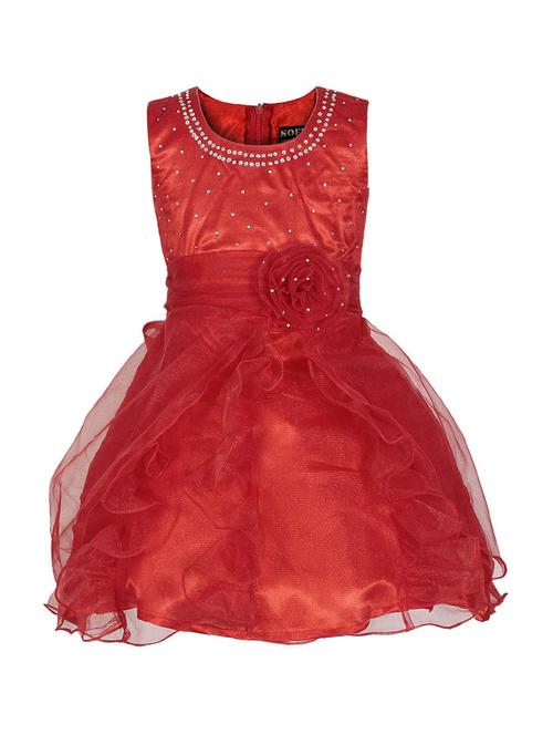 girls round neck sleeveless frock - 18517171 - Standard Image - 0