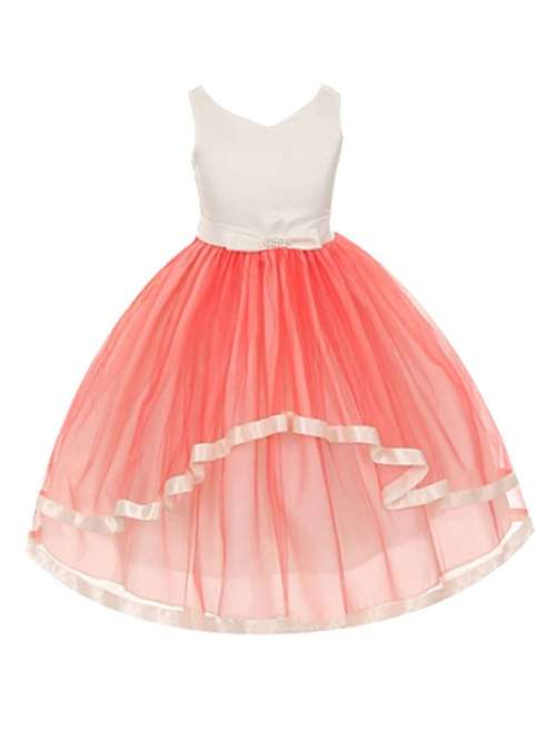 girls v neck sleeveless frock - 18517193 - Standard Image - 0