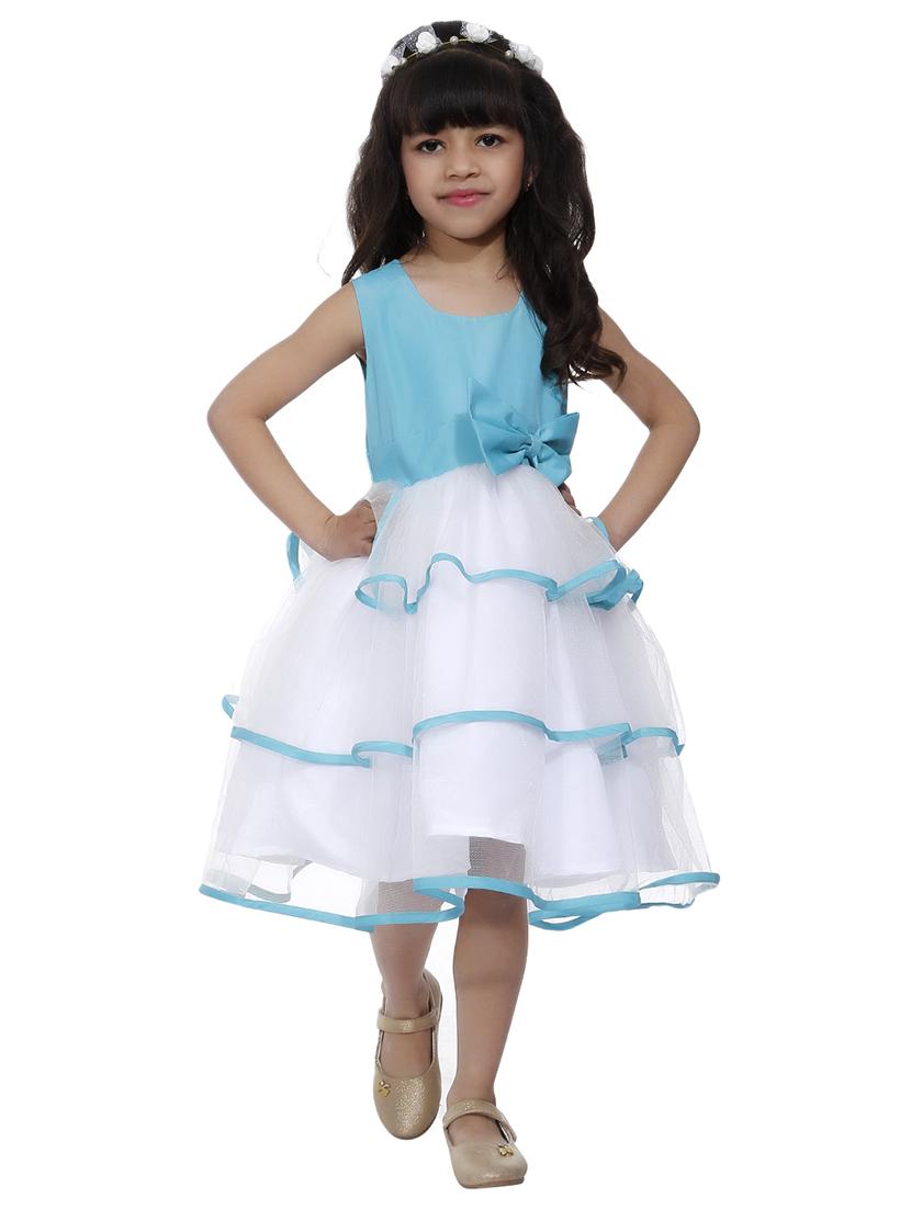 girls round neck sleeveless frock - 18517250 - Zoom Image - 0