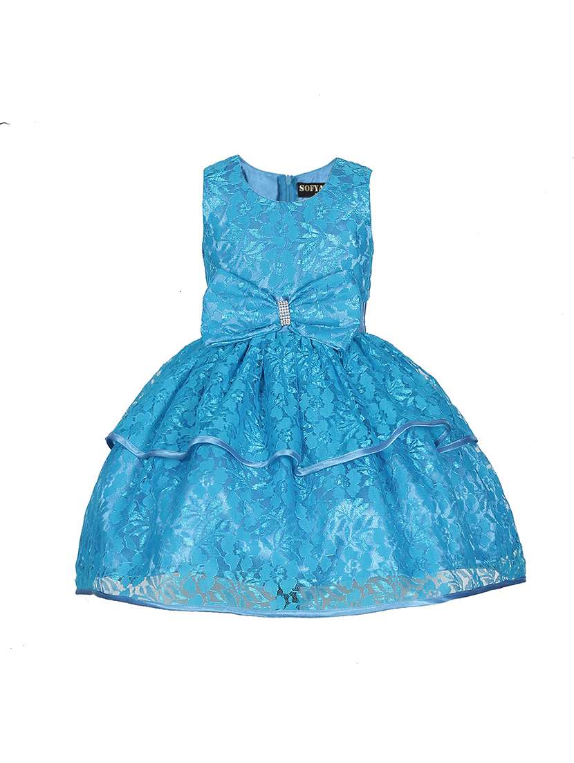 girls round neck sleeveless frock - 18517301 - Zoom Image - 0