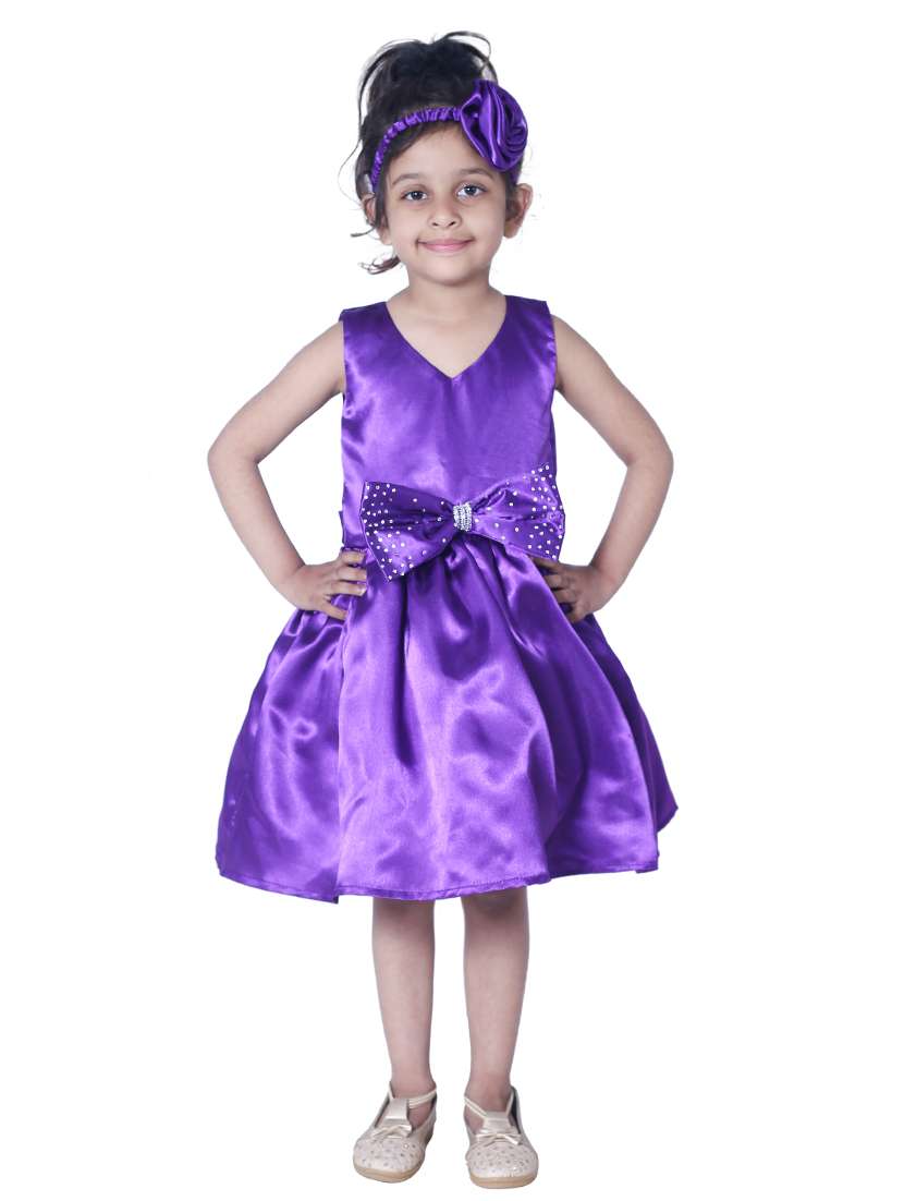 girls v neck sleeveless frock - 18517337 -  Zoom Image - 0