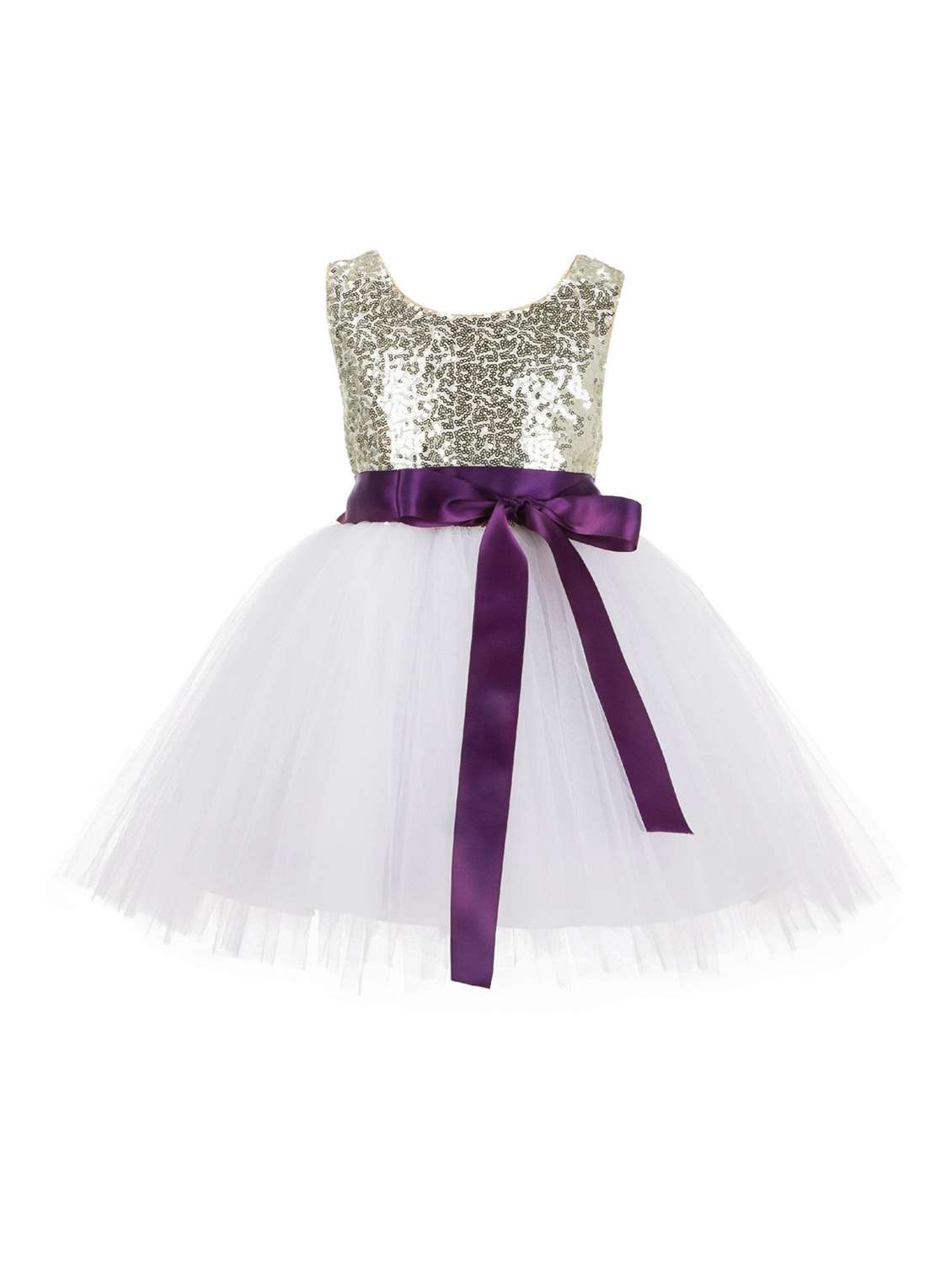 girls round neck sleeveless frock