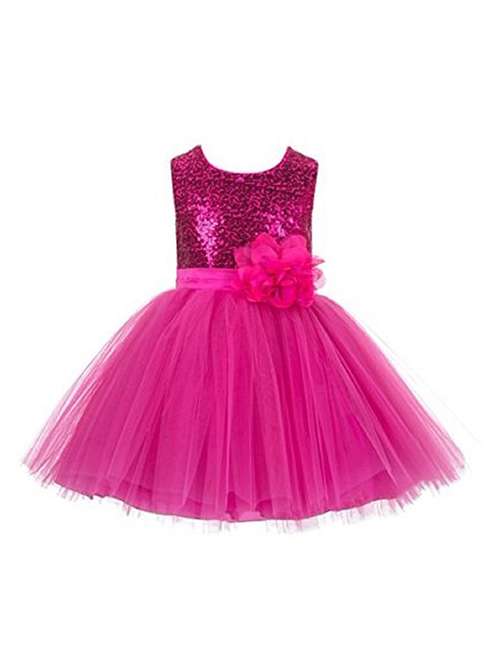 girls round neck sleeveless frock - 18517441 - Standard Image - 0