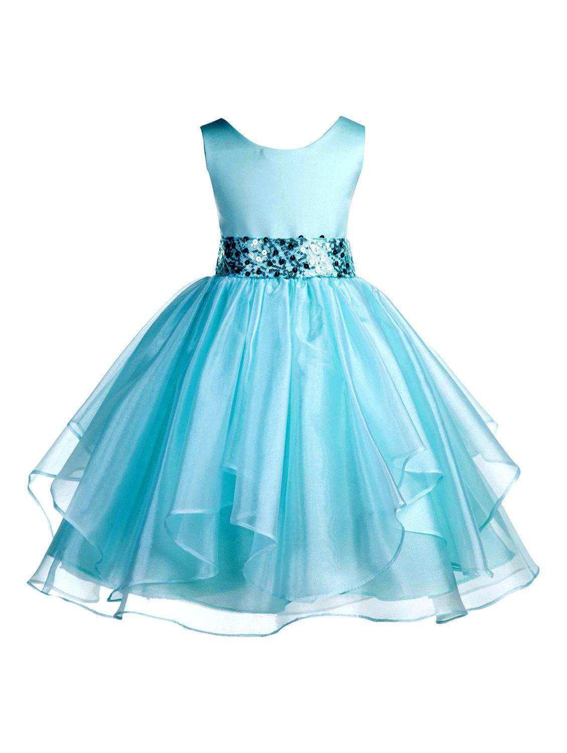 girls round neck sleeveless frock
