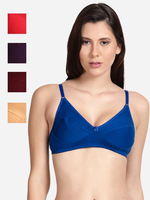 pack of 5 multi colored t-shirt bra - 18518309 - Standard Image - 0