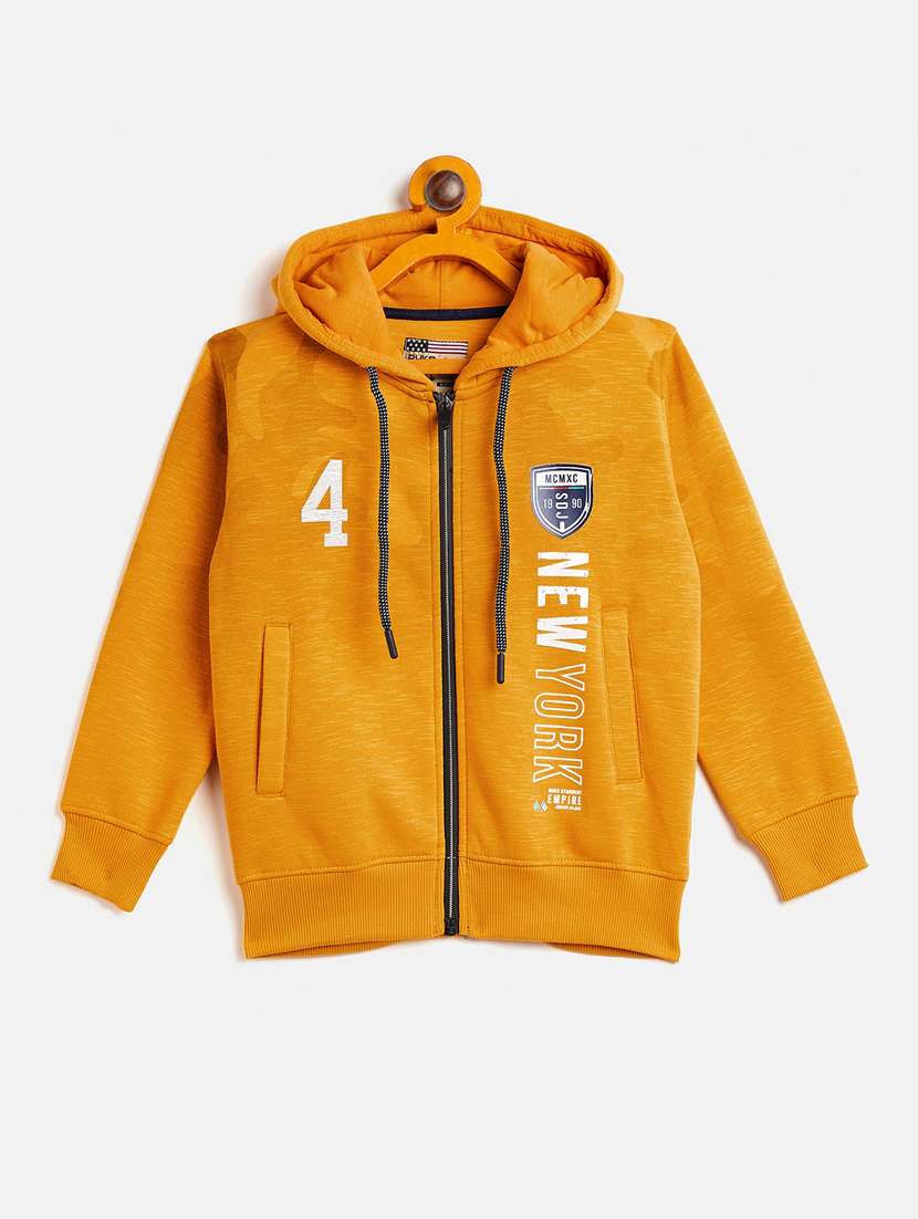 boys graphic print hooded sweatshirt - 18518483 - Zoom Image - 0