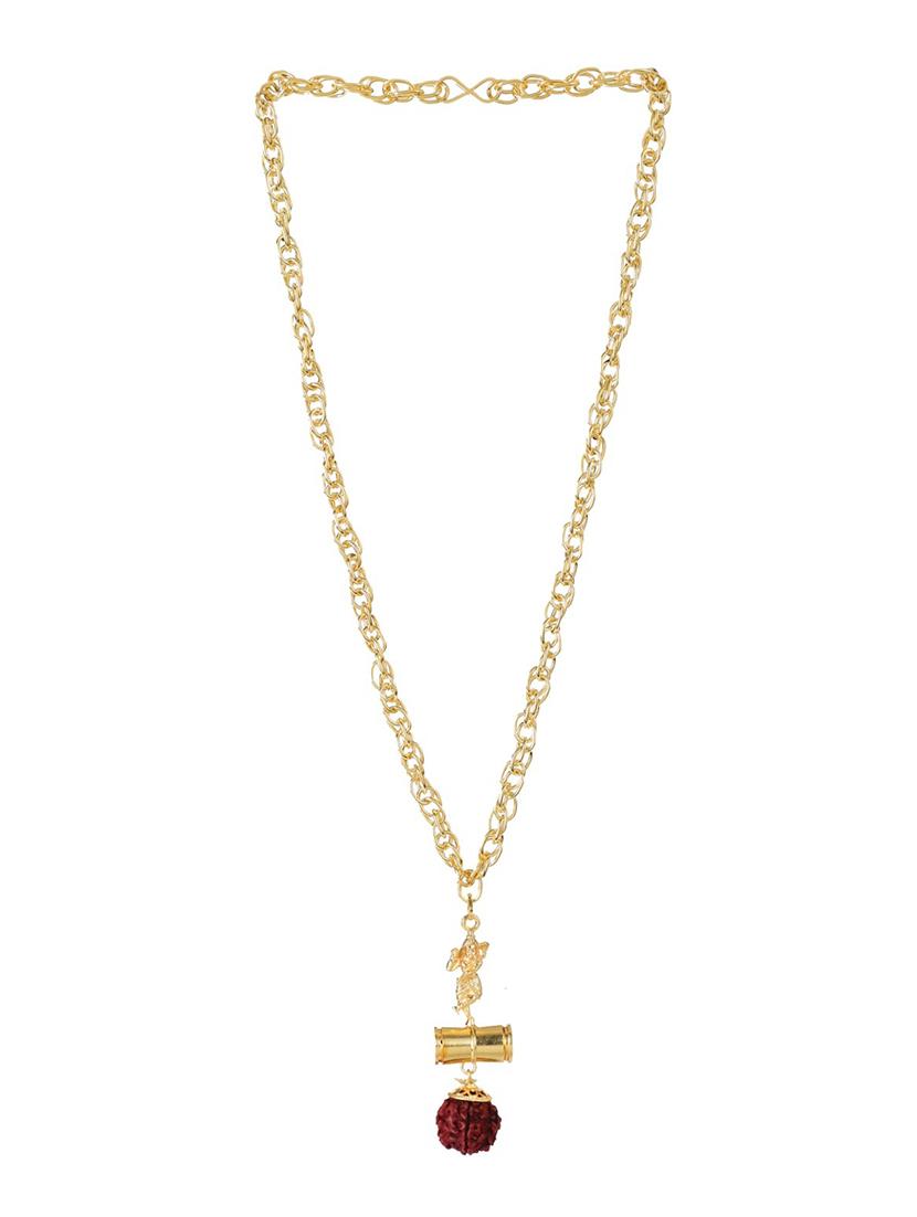 gold metal pendant