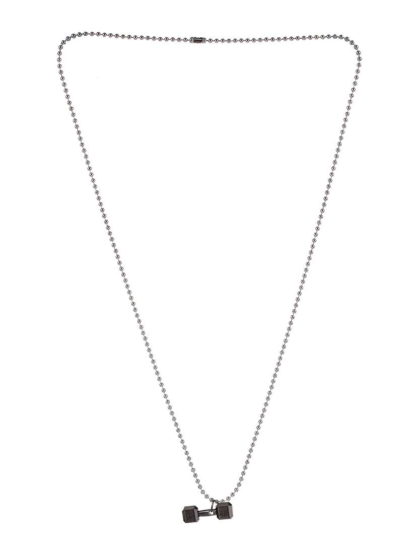 silver metal pendant