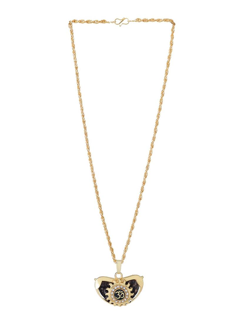 gold metal pendant