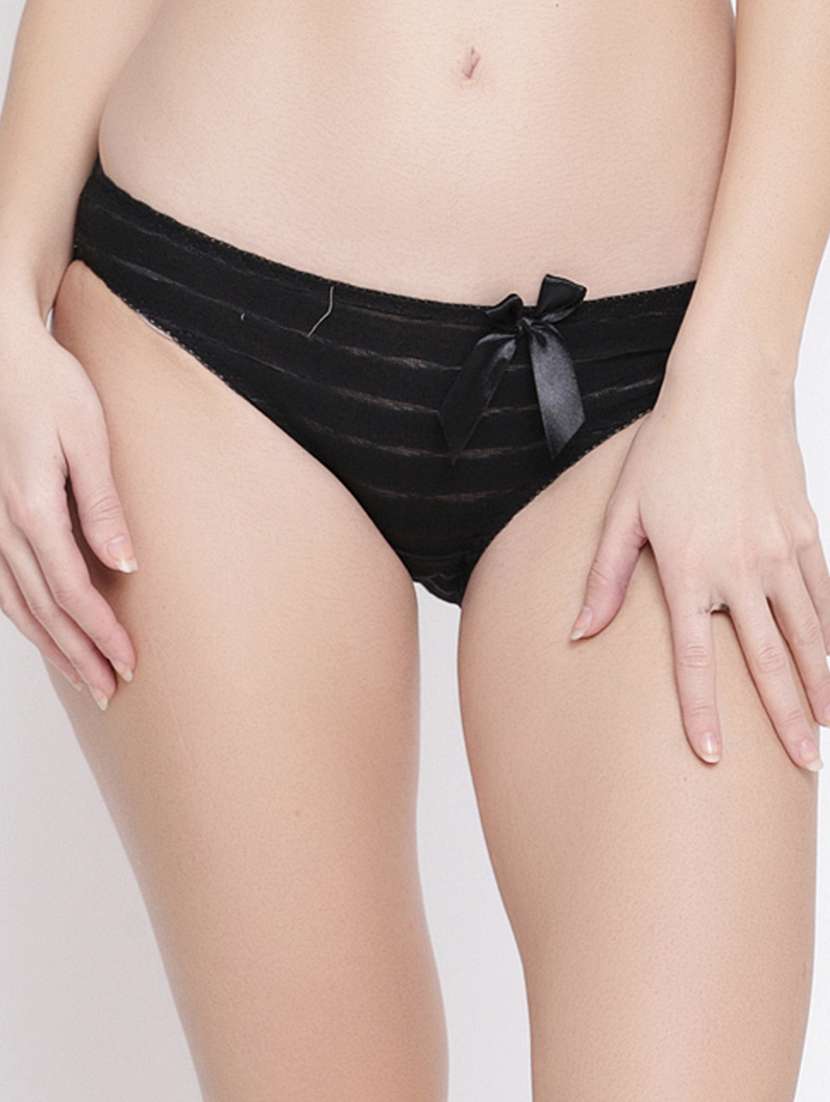 black striped bikini panty - 18519248 -  Zoom Image - 0