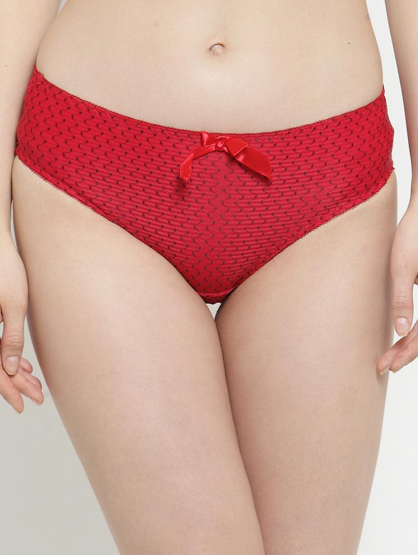 red printed hipster panty - 18519259 - Zoom Image - 0