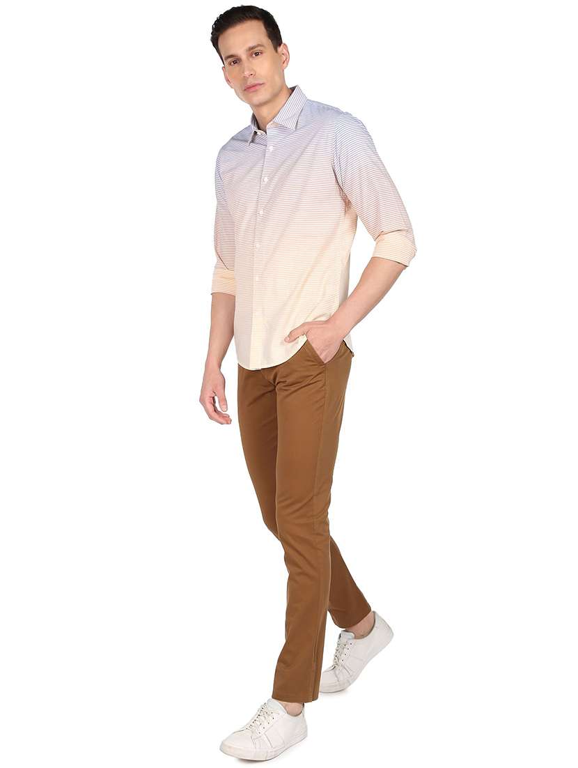 ombre striped casual shirt - 18519343 - Standard Image - 3