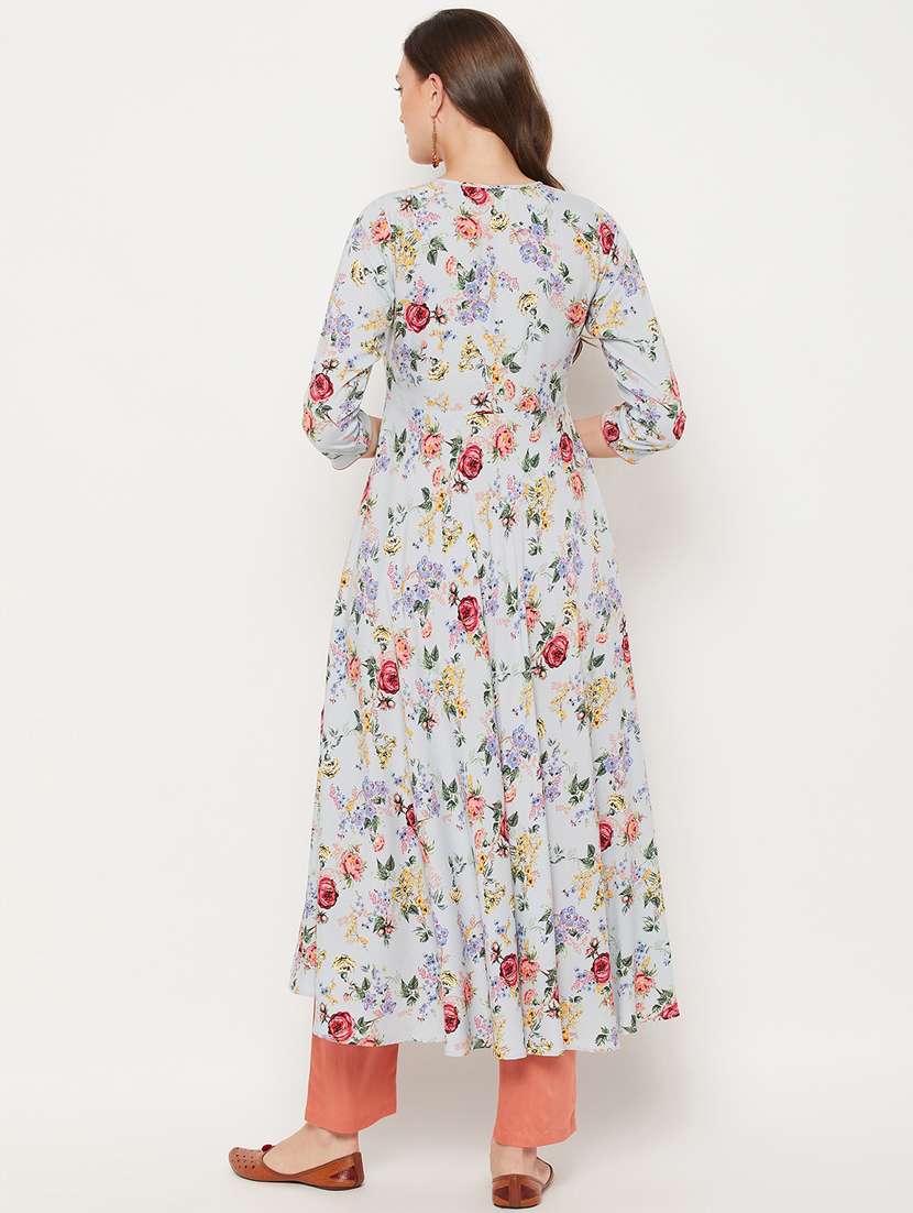 women's flared kurta - 18519401 -  Standard Image - 3