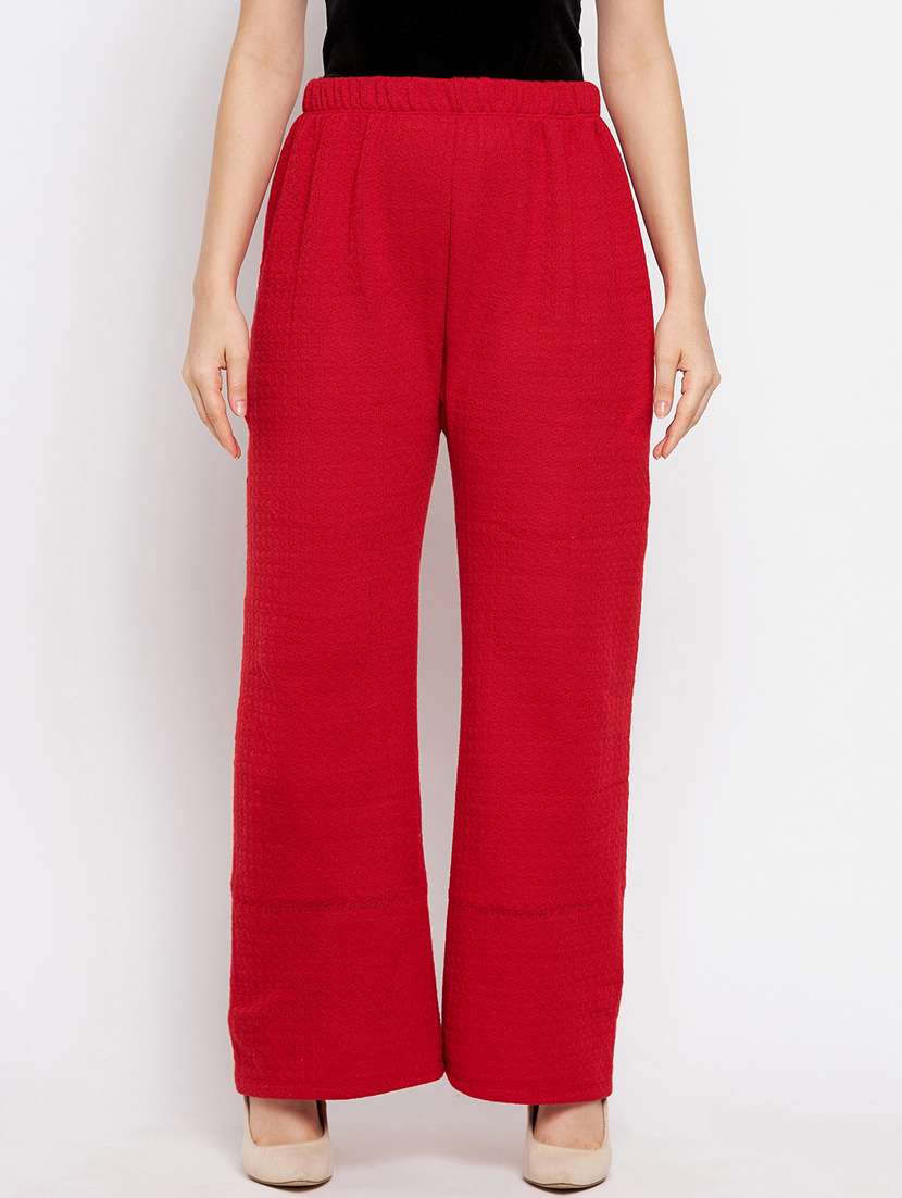 solid straight palazzo