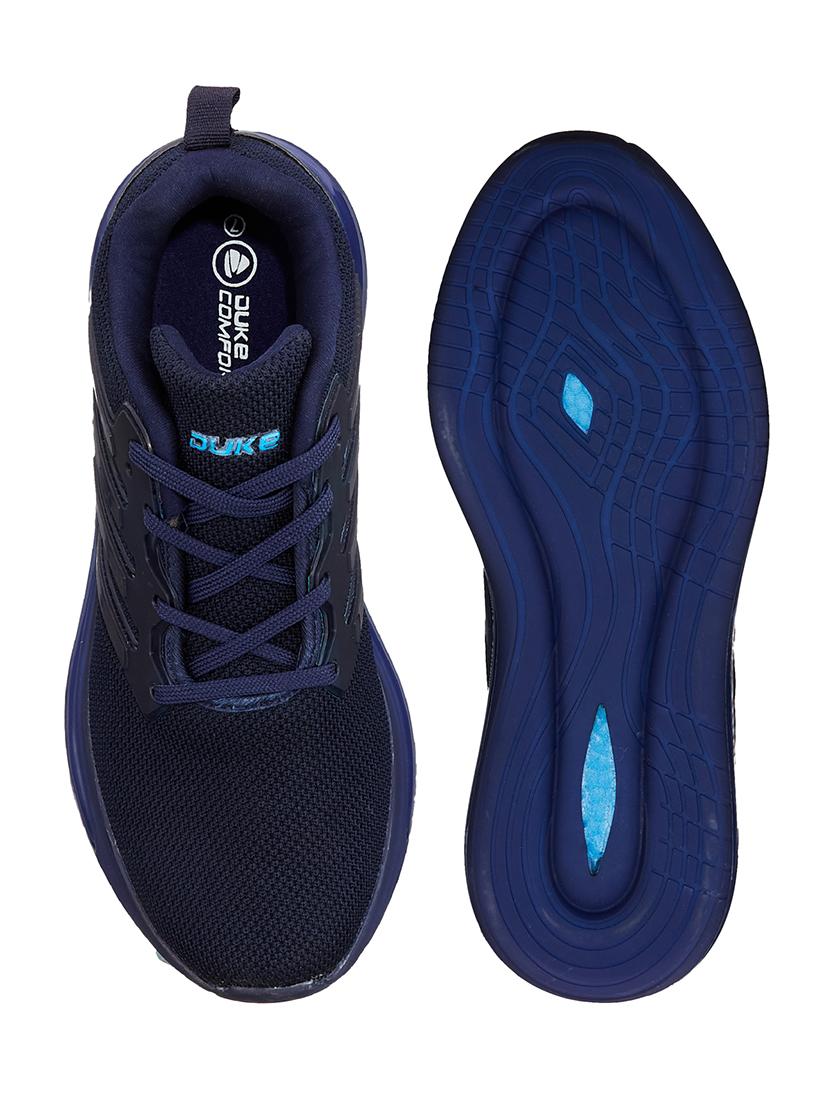 mens navy lace up sport shoe - 18519686 - Standard Image - 3