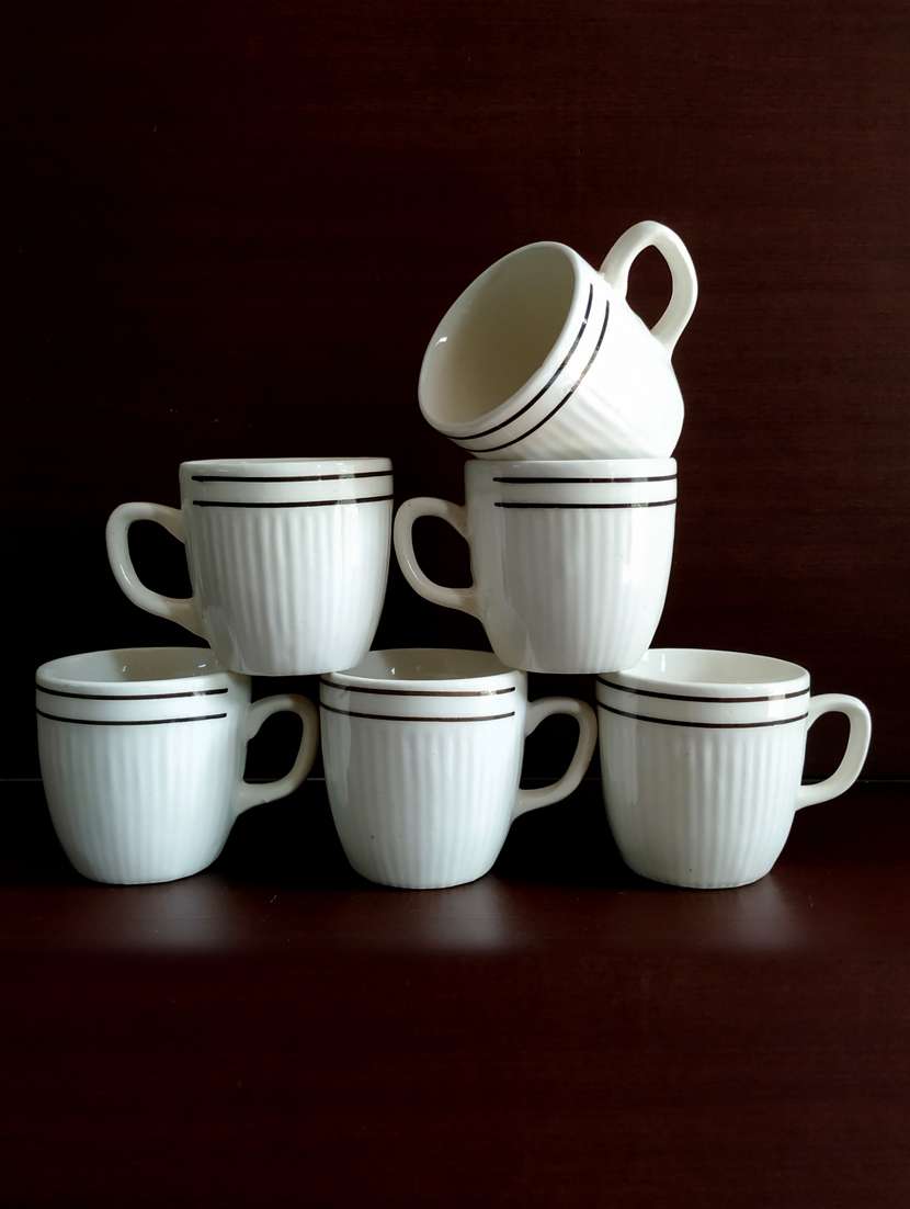 designer set of 6 cups | cup set | tea cups | set of 6 cups | ceramic - 18519754 -  Standard Image - 3