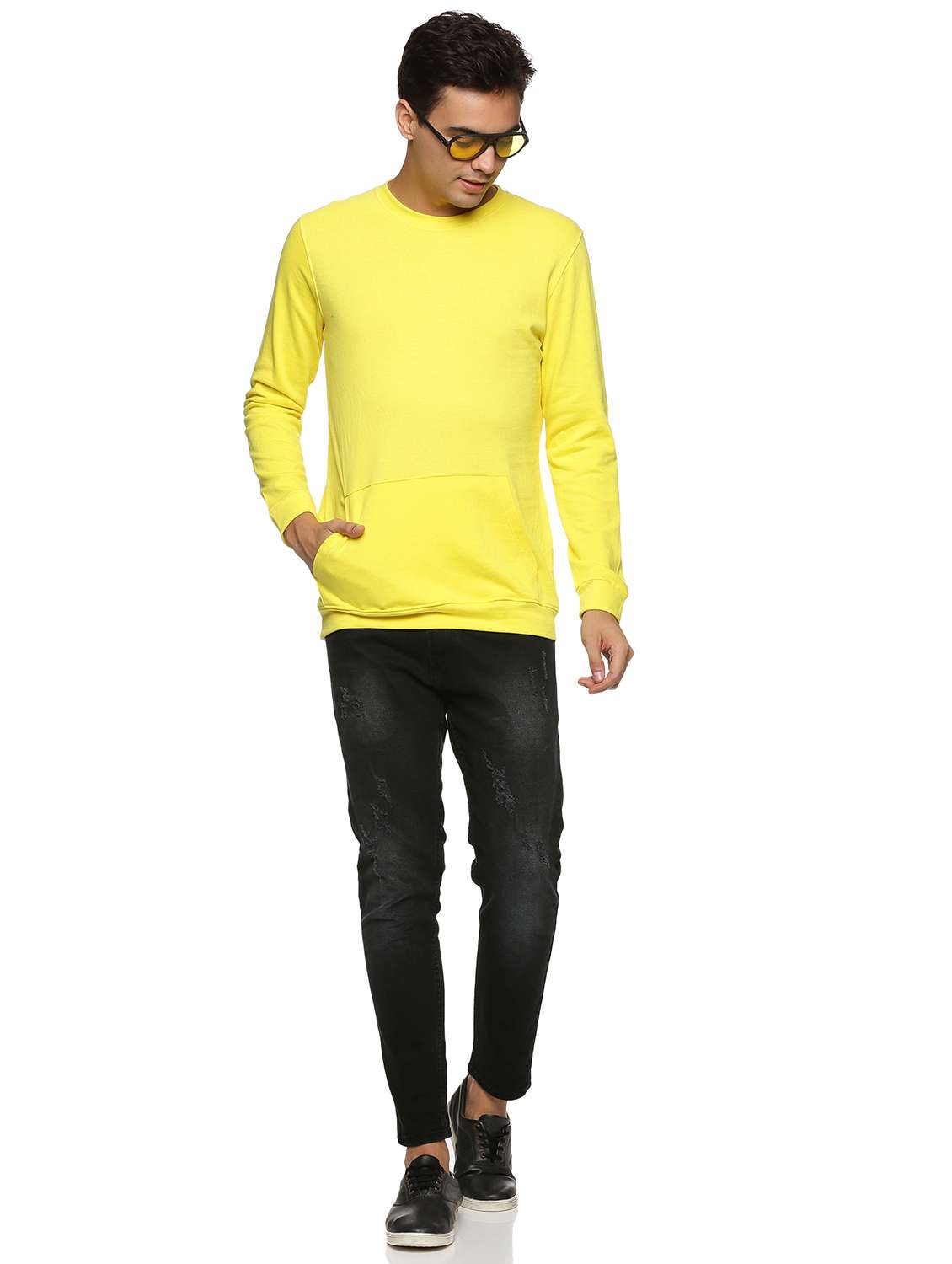 mens plain sweatshirt - 18519780 -  Standard Image - 3