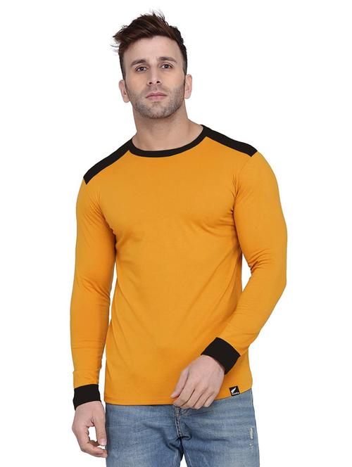 color blocked solid t-shirt - 18520160 - Standard Image - 0