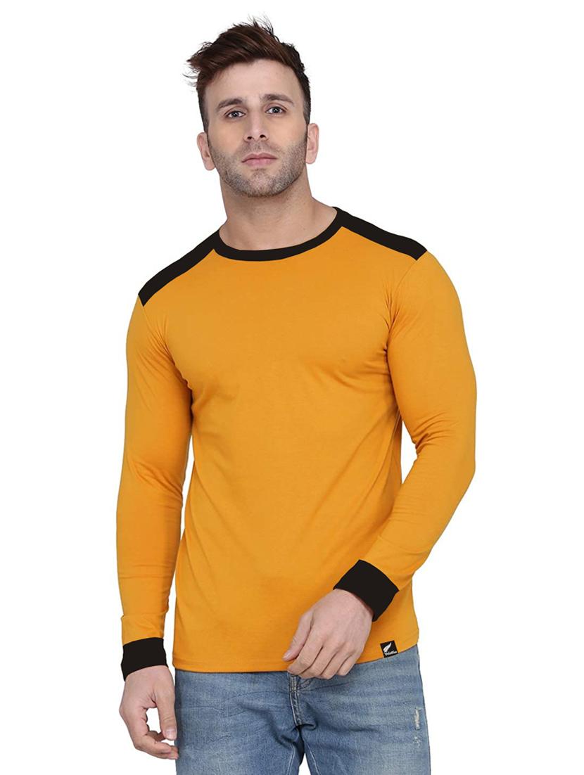 color blocked solid t-shirt - 18520160 - Zoom Image - 0