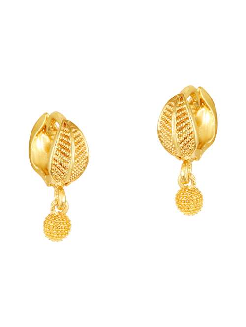 clip on fancy drop bali earring - 18520214 - Standard Image - 0