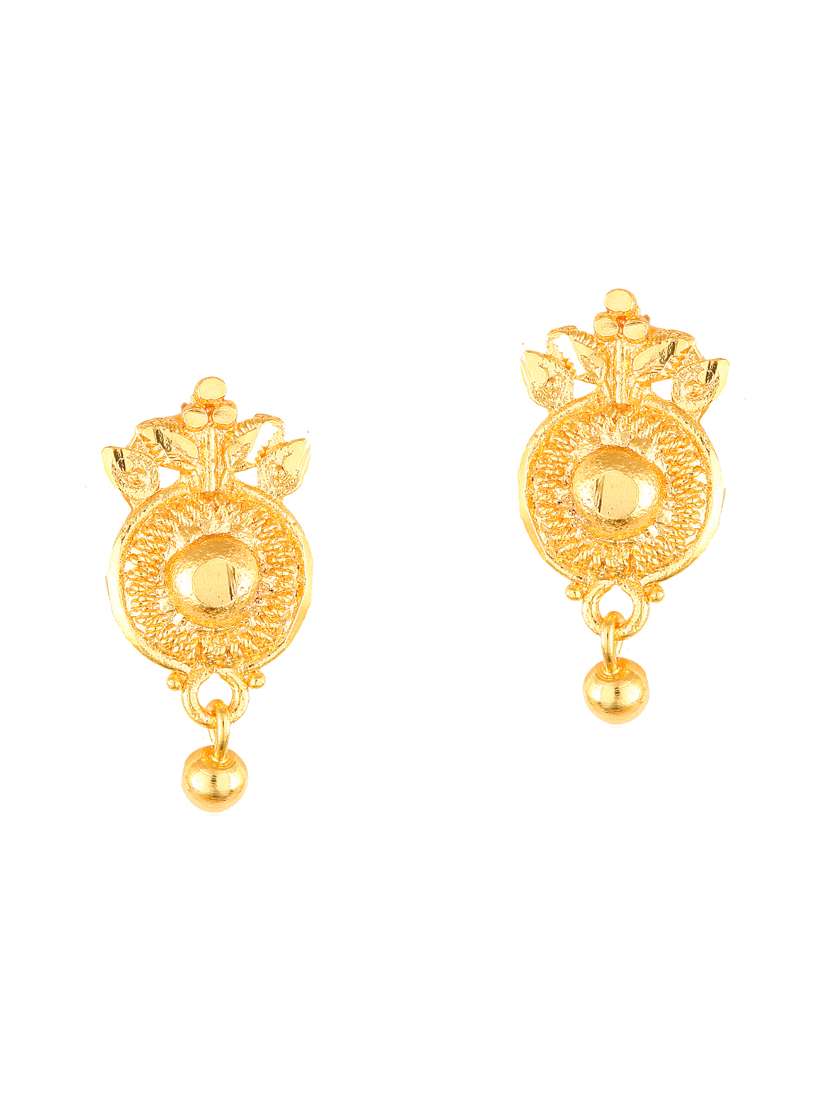 gold plated stud earring