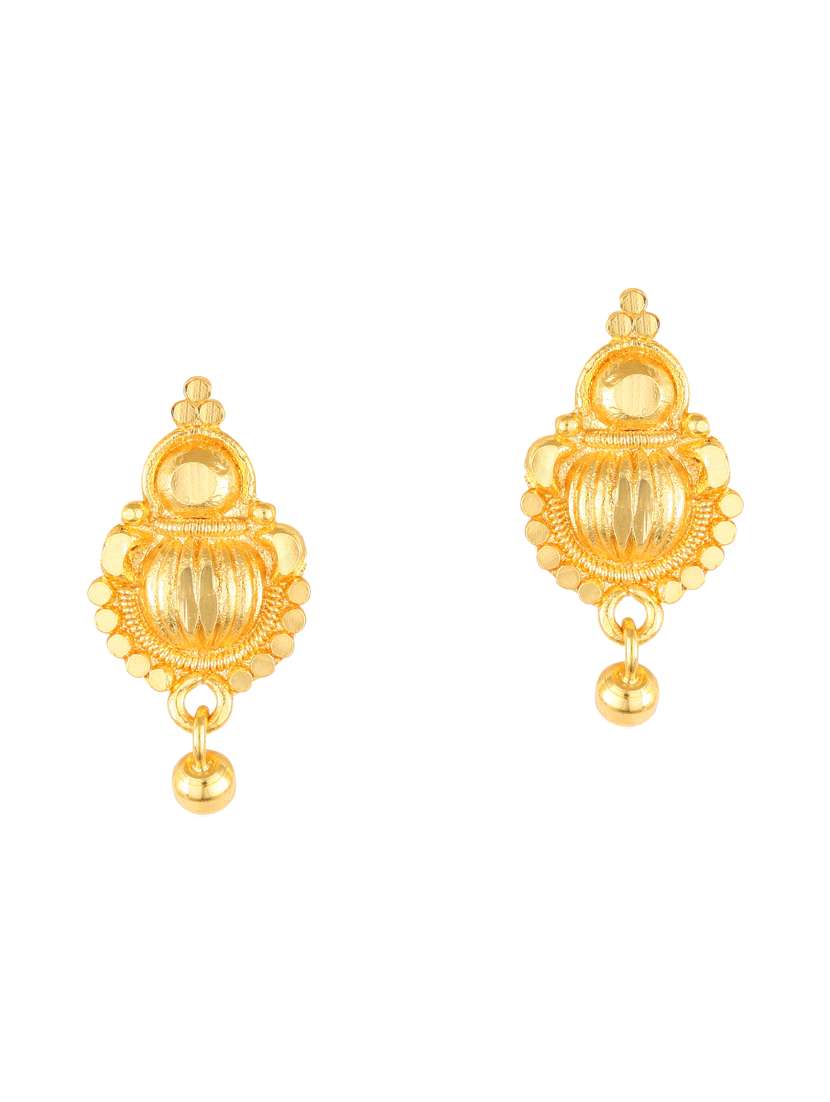 gold plated stud earring
