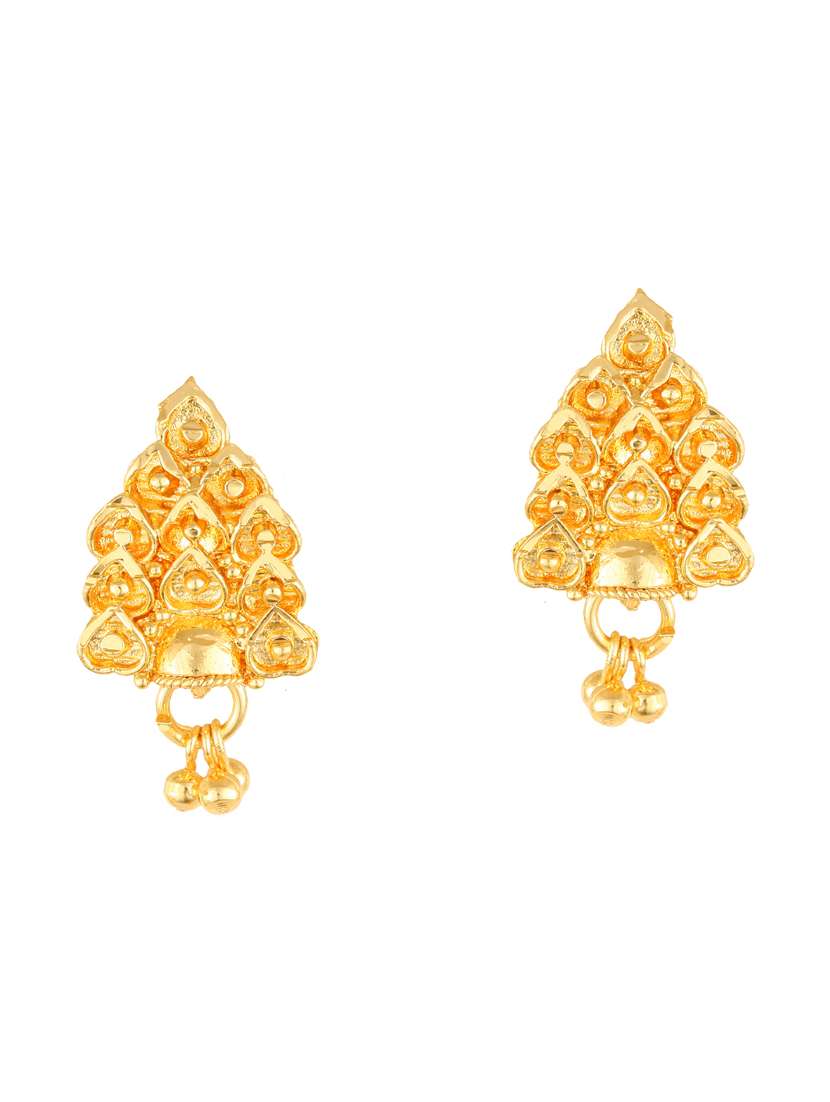 gold plated stud earring
