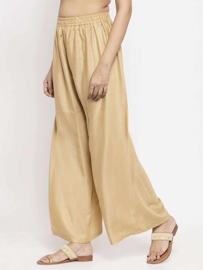 pack of 2 solid flared palazzo - 18520443 -  Standard Image - 3