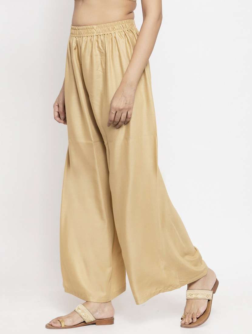 pack of 2 solid flared palazzo - 18520449 -  Standard Image - 3