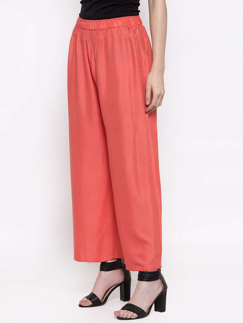 pack of 2 solid flared palazzo - 18520450 -  Standard Image - 3