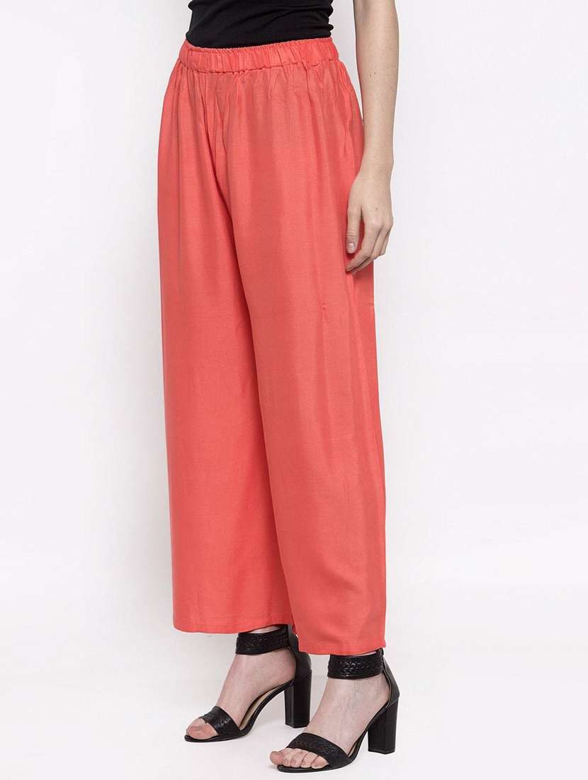 pack of 2 solid flared palazzo - 18520491 -  Standard Image - 3