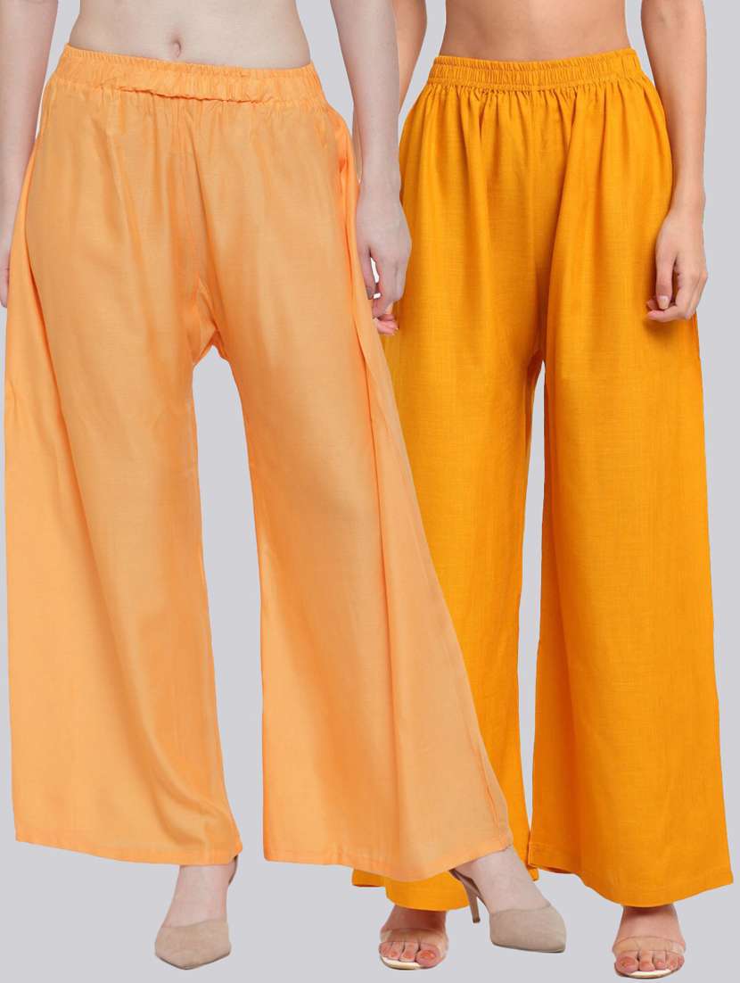 pack of 2 flared palazzos 