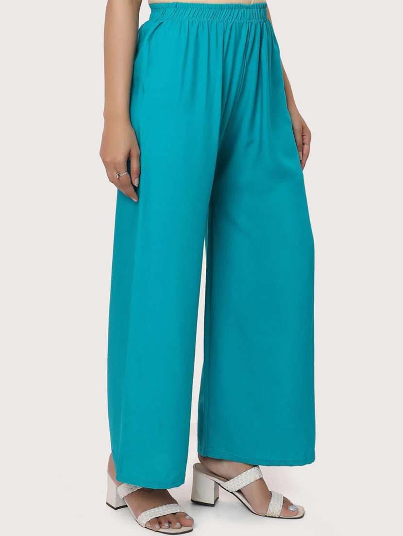 pack of 2 solid flared palazzo - 18520563 -  Standard Image - 3