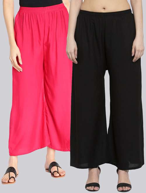 pack of 2 flared palazzos - 18520573 - Standard Image - 0