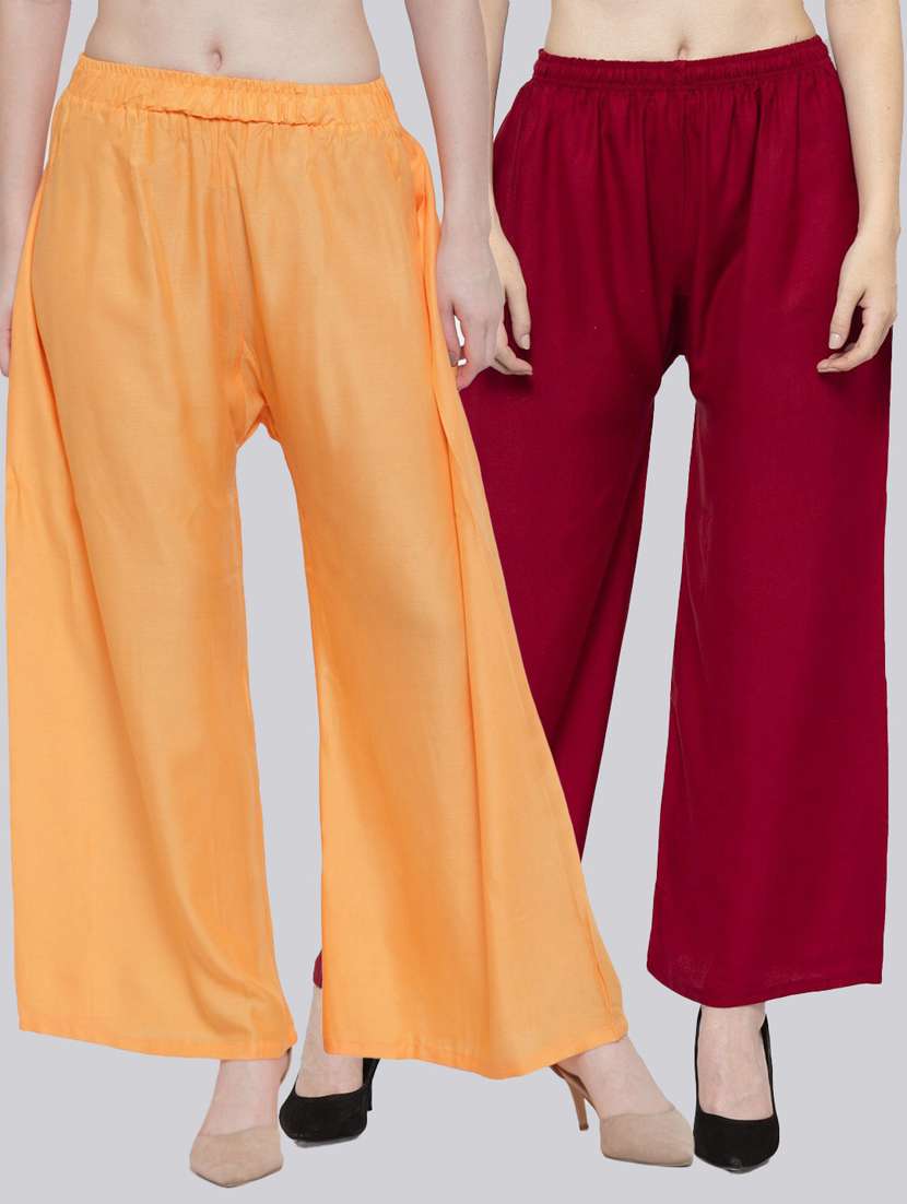 pack of 2 flared palazzos 