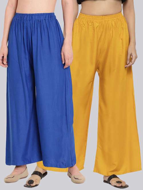 pack of 2 flared palazzos  - 18520583 -  Standard Image - 0