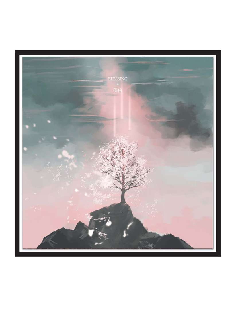 wall decal art prints on mdf board for decor (12x12 inches)  unframed & without glass