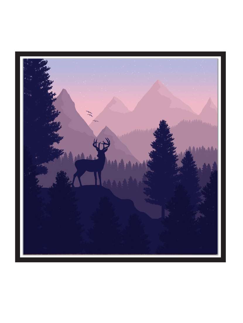 wall decal art prints on mdf board for decor (12x12 inches)  unframed & without glass