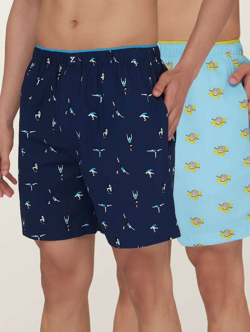 pack of 2 printed cotton boxer
