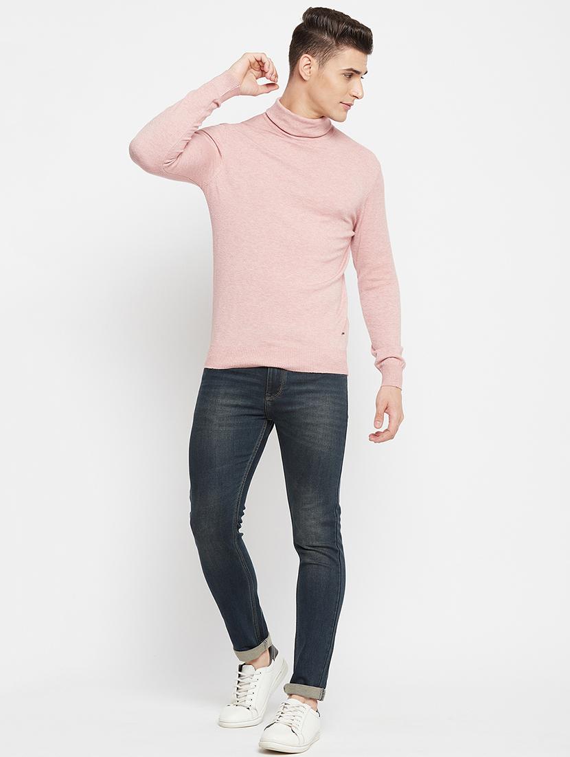 pink solid pullover - 18522548 - Standard Image - 3