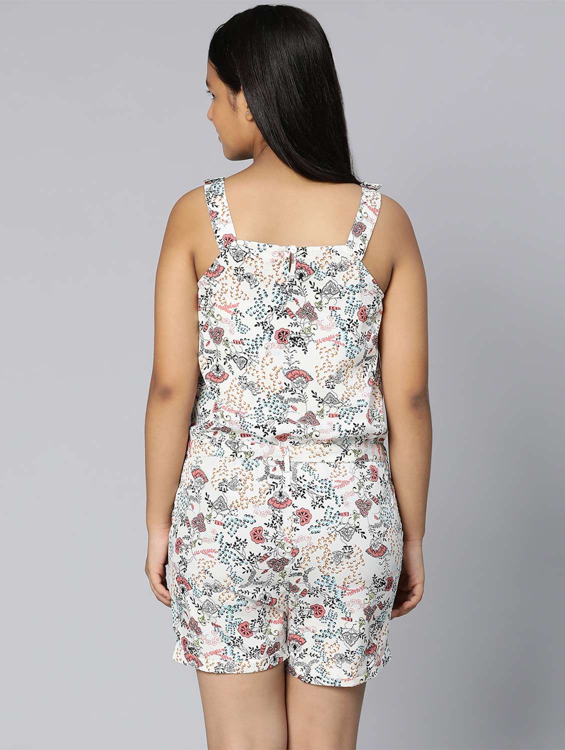 girls multi colored floral playsuits - 18523546 -  Standard Image - 3
