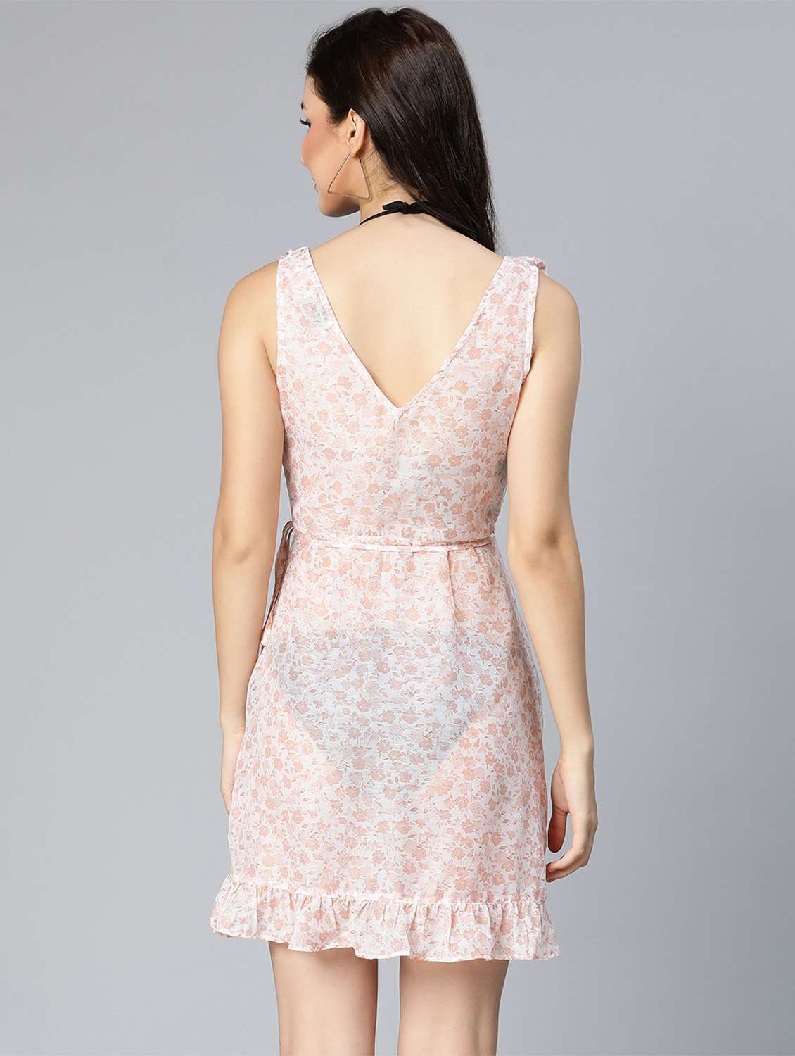 women's wrap floral dress - 18523642 - Standard Image - 3
