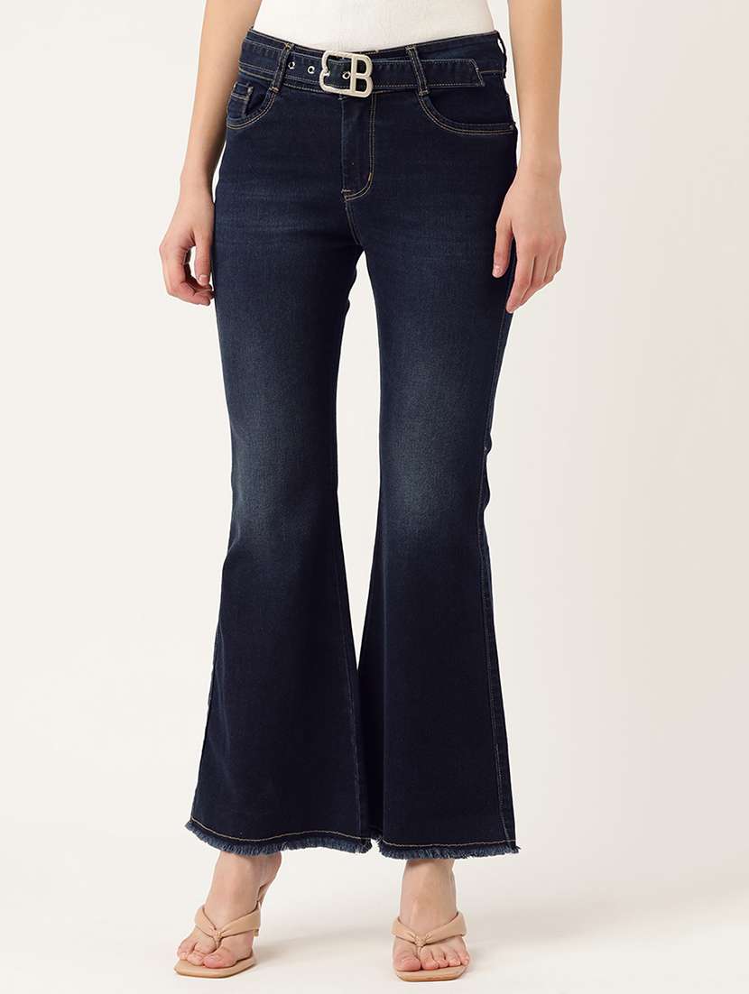 women's plain bootcut jeans