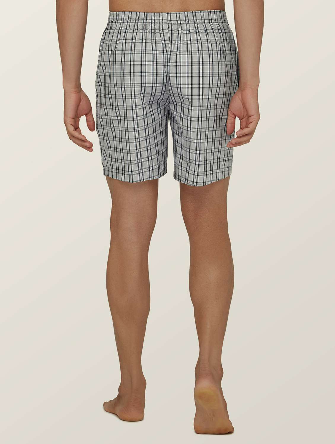 Pack Of 2 Checkered Cotton Boxer