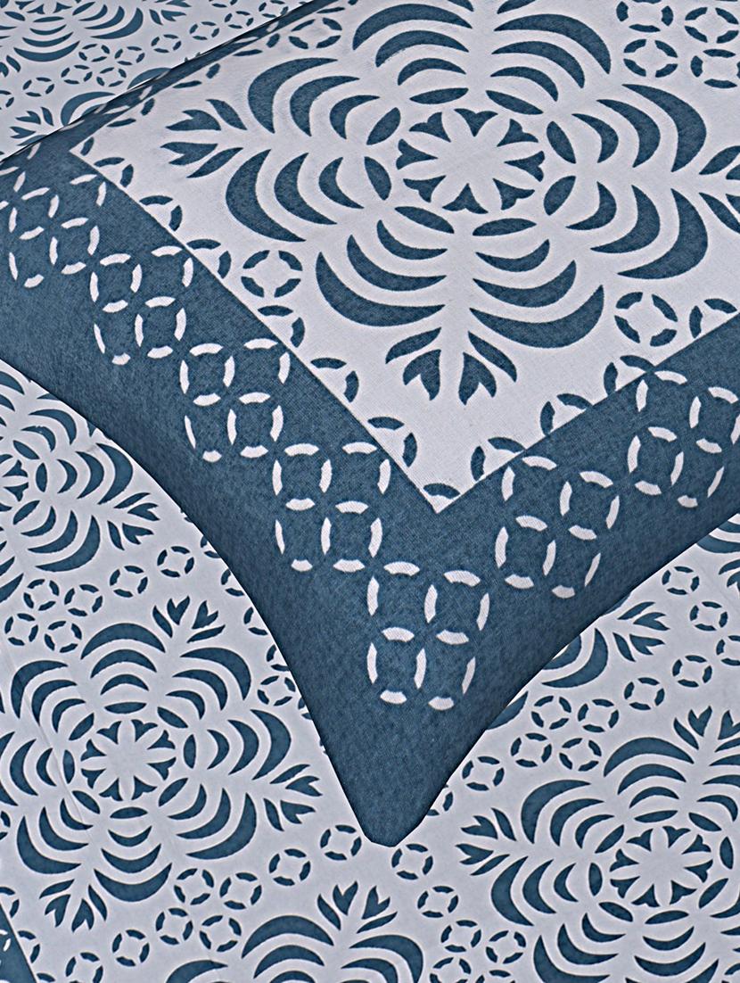 texstylers pure cotton 90x108 inches jaipuri print double bedsheet with 2 pillow covers - 18524101 - Standard Image - 3
